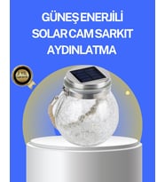 Bahçe Ve Teras İçin Solar Cam Sarkıt Led Aydınlatma