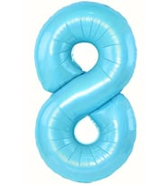 Beysüs Mavi 8 Rakam Folyo Balon 80 cm