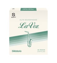 D'Addario RJC10SF La Voz Alto Saksafon Kamışı Soft Sertlik (Profesyonel/Caz) - 10'lu Paket  Caz İçin Özel Kesim, Güçlü Ses Projeksiyonu ve Esneklik