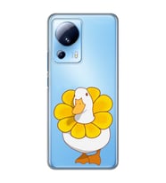 Xiaomi Mi 13 Lite Uyumlu Tatlı Ördek Desenli Şeffaf Telefon Kılıfı