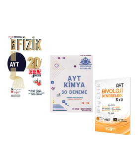 Orijinal Mikro AYT Fizik Çöz Kazan Kimya ve Biyotik Biyoloji Deneme Seti 3 Kitap
