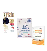Orijinal Mikro AYT Fizik Çöz Kazan Kimya ve Biyotik Biyoloji Deneme Seti 3 Kitap