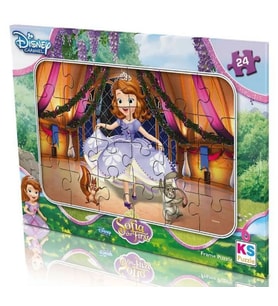 KS Games 24 Parçalık Kız Çocuk Prenses Sofia Frame Puzzle - 3 Yaş Üzeri - SF704