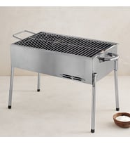 Paslanmaz Portatif Mangal 70 cm Ayaklı Standlı