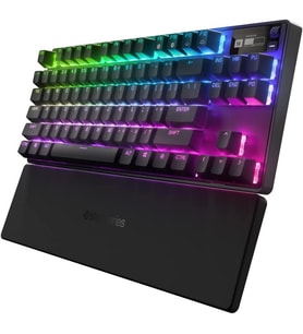 SteelSeries Apex Pro Mini Mekanik Gaming Klavye, Ayarlanabilir Aktivasyon Noktası, Kompakt %60 Form Faktörü, RGB/PBT Tuş Başlıkları, USB-C -İngilizce QWERTY Teşhir