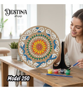 Destina Ahşap Mandala Boyama Seti- Ahşap Boyama- Model 250