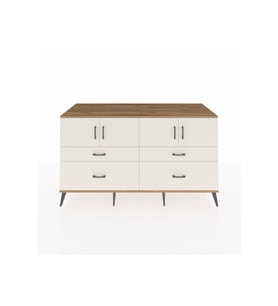 Kronos Konsol 2 Raflı 4 Çekmeceli 4 Kapaklı 176x59x99 Çam-Aytaşı
