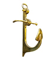 Askılık 130Mm Çıpa Objeli Çimolu  Pirinç Döküm (Sarı)