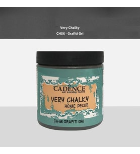 Cadence Very Chalky Home Decor Mobilya Boyası 500 ml. CH-56 GRAFİTİ GRİ 