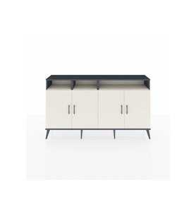Arges Konsol 6 Raflı 4 Kapaklı 176x30x99 Antrasit-Aytaşı