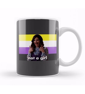 Nonbinary Janet Not A Girl The Good Place Kupa Bardak Porselen