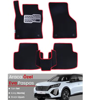 Peugeot 2008 Benzinli (2020-2025) Uyumlu EVA Paspas Tam Set–Araca Özel Kesim,Kaymaz,Kolay Montaj
