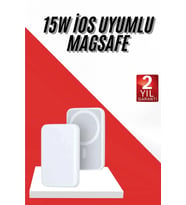 İos Uyumlu Magsafe Kablosuz 15w Şarj Powerbank Magesafe