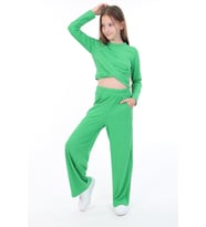 Toontoy Kız Çocuk Eşofman Takım (Çimen Yeşili)