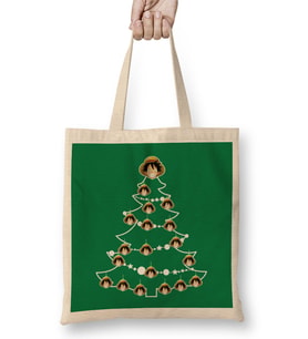 One Piece Luffy Christmas Tree Baubles Bez Çanta Uzun Saplı