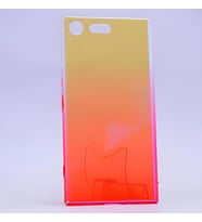 Sony Xperia XZ Premium Kılıf Parlak Renk Geçişli Kılıf (Pembe)