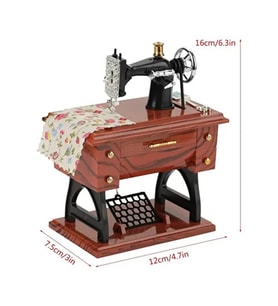 Dikiş Makinesi Eski Retro Kurmalı Müzikli (Karışık)
