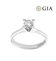 0.45 Karat D vs2 GIA Sertifikalı Pırlanta Tektaş Yüzük