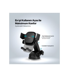 Ttec FlexGrip Move Araç İçi Telefon Tutucu 2TT34 melodi