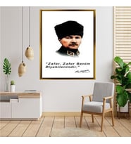 ÇERÇEVELİ ATATÜRK TABLO S35