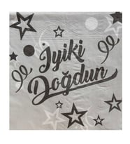 İyi Ki Doğdun Gümüş Peçete 16'lı-