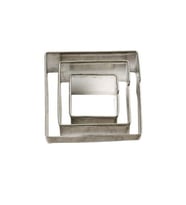 Kek Kurabiye Ve Pasta Kalıbı Metal Kare 3 Lü Set 021