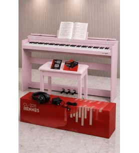 Rennes CL-228PK Tuş Hassasiyetli 88 Tuş Dijital Piyano Pembe