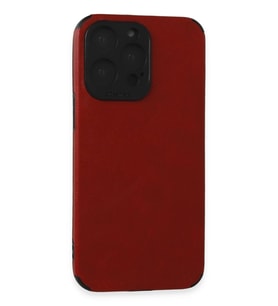 Durukar® iPhone 15 Pro Kılıf Loop Deri Silikon - Kırmızı