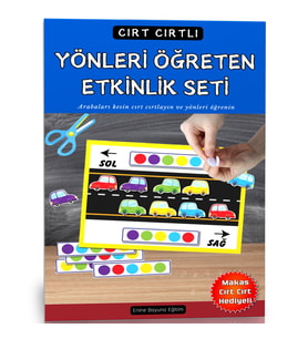 Cırt Cırtlı Yönleri Öğreten Etkinlik Seti (Arabalarla)