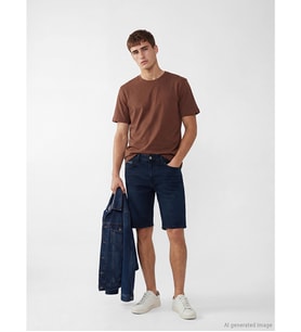 LCW Jeans İndigo Slim Fit Erkek Jean Şort