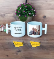Dedeye Hediye Kupa Bardak T Fotoğraflı Doğum Günü Babalar Günü Hediyesi