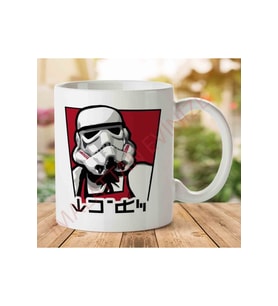 Star Wars Kfc Storm Trooper Colonel Iki Tarafı Baskılı Kupa Bardak