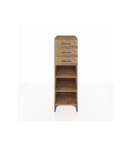 Kronos Dolap 2 Raflı 3 Çekmeceli 44x59x134 Çam-Çam