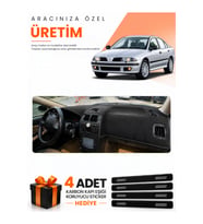 MITSUBISHI CARISMA KÜÇÜK EKRAN (1997-2003) Uyumlu Torpido Koruma Örtüsü Oto Kılıfı - Siyah