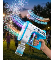 Çift Çıkışlı Köpük Tabancası Bubble Pilli Sesli Işıklı 21 Cm