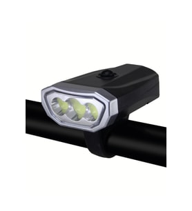 Pilli 3 COB Ledli 500 Lumen Bisiklet Scooter Feneri -Bisiklet Aydınlatma Farı