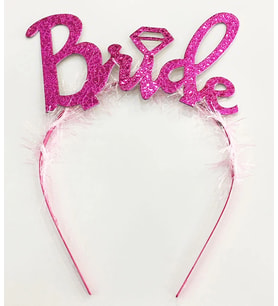 pilelistore Parti Gümüş Renk Bekarlığa Veda İtalik Yazı Alyanslı Bride Taç