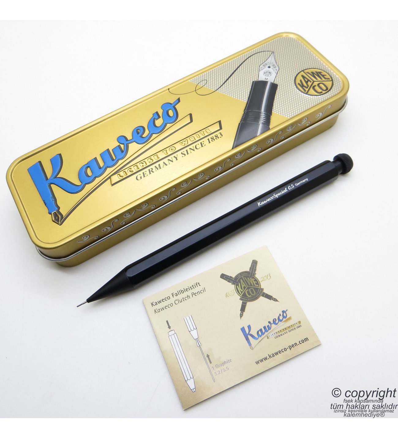 Kaweco 10000181 Special 0.5mm Versatil Kalem Alüminyum Siyah İsme