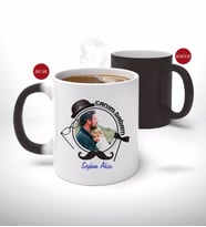 BK Gift Kişiye Özel Babalar Günü Hediyesi Fotoğraflı Sihirli Kupa Bardak-99 (Beyaz)