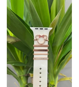 Apple Watch Uyumlu Kordon Aksesuarı Charm Set Mickey