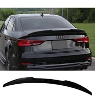 Audi A3 M4 Bagaj Üstü Spoiler Parlak Siyah Spoyler Plastik İthal 2014-2020