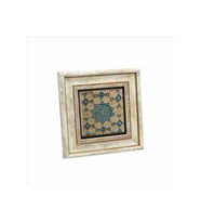Geometrik Rumi Desen Baskılı Taş Tablo 20x20