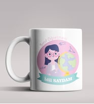 Kişiye Özel Sınıf Öğretmeni Tasarımlı Beyaz Renk Kupa Bardak 3