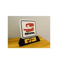 Formula 1 Ayrton Senna Logolu ve İmzalı Masa Dekoru Efsaneye Saygı