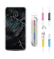 Xiaomi Redmi 8A 8 Pro 9C 9T 10C 11T Pro Kılıf Kablo Koruma Spiral Silikon Foid Green 1643