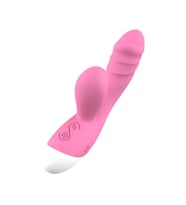 Emişli Curved Rabbit Vibratör Pembe