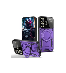 Note 13 Pro Plus Joy Lens Standlı Kapak - Mor