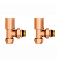 ANGORA Silindir Volanlı Rose Gold Radyatör Vanası (2 Adet)