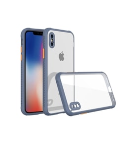 Pilelistore   iPhone XS Max Kılıf Miami Şeffaf Silikon - Gri