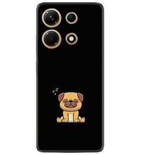 Infınix Note 30 Kılıf Resimli Desenli Silikon Platinium Series Uyuyan Köpek 1875